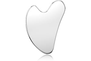 CAEYPOAR Stainless Steel Gua Sha Facial Tools, Upgrade Metal Gua-sha, Guasha Tool for Face and Body Treatment, Muscle Tension