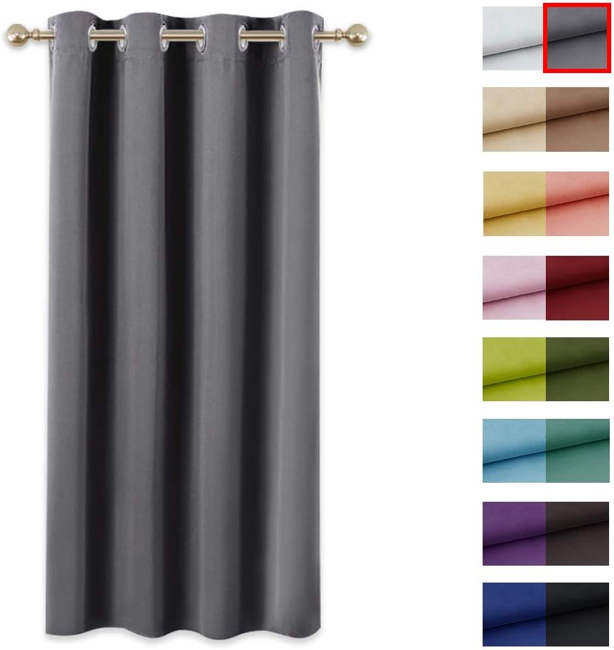 PONY DANCE Theral Curtain Lining Eyelet Blackout Drapes With Hooks For Enhanced Bedroo Living