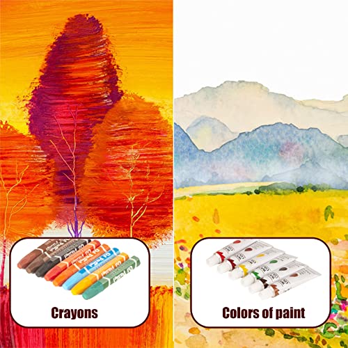 KINSPORY Art Supplies, 168-Pack Deluxe Wooden Art Set Crafts Drawing Painting Coloring Kit, Coloring Book, Sketch Pads Creative Gift Box for Adults Artist Beginners Kids Girls Boys (Pink)