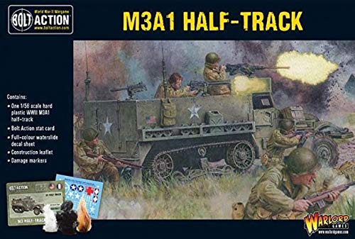 Bolt Action M3A1 Halftrack 1:56 WWII Military Wargaming Plastic Model Kit
