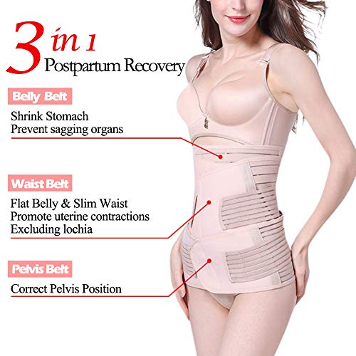 Postpartum Belt 3 in 1 Girdle Post Belly Belt After Birth Belly Band