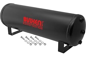 Vixen Air 4 Gallon Air Tank with 7 Ports for Suspension/Air Ride/Bag/Train Horn, 200 PSI Rated, VXT4100