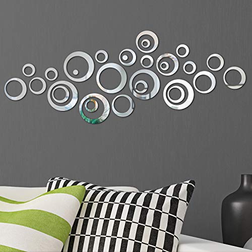 Removable Wall Sticker Decal Acrylic Mirror Setting for Home Living
