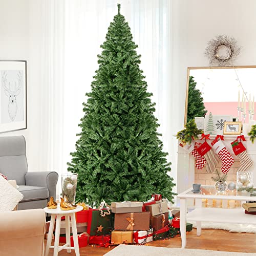 Goplus 9ft Artificial Christmas Tree, Premium Hinged Spruce Full Tree