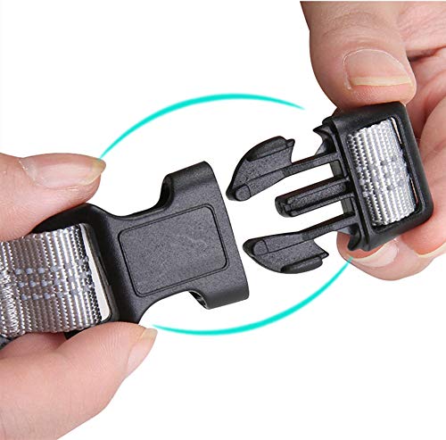 JSM Nylon Reflective No Pull Dog Vest Harness with Soft Padded Well-Matched Most Leash for Training Small Medium Large Dog