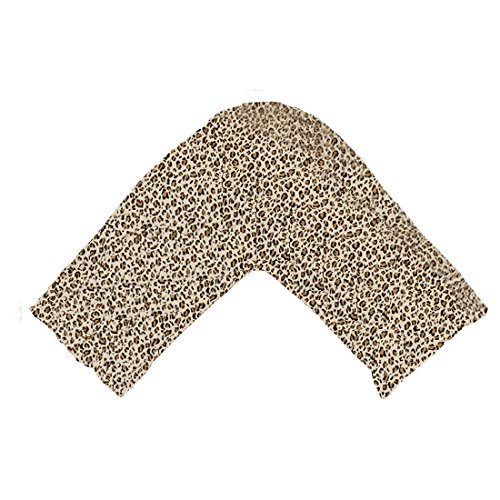 Photo 1 of TAOSON Silky Soft Satin Soild Envelope Style V Shaped/Tri/Boomerang Pillow Cover Pillowcase Pillow Protector Cushion Cover Non Zippered Only Cover No Insert (Leopard)