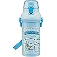 Skater Cinnamoroll Water Bottle with Adjustable Strap, Blue, 16.23oz - Adorable Friends Design - Leak-Proof, BPA-Free