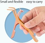 KAIFANGYA 2-Piece 2-in-1 Lash Tweezers Strip Lashes Eyelash Applicator Tool view 6