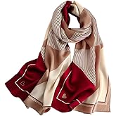 MEISEE 100% Mulberry Silk Long Scarf for Women Large Oblong Sunscreen Shawls Wraps Neck Headscarf Hair Wraps Gift Packed