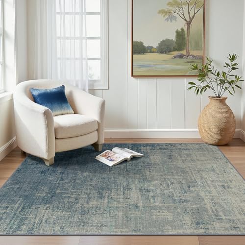 BEIMO Waschbarer Teppich Wohnzimmer, Abstrakt Design Teppich Schlafzimmer Kurzflor, Groß Teppiche rutschfest Weiche für Badezimmer Esszimmer Flur, 160