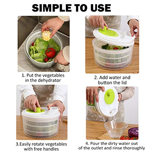 Salad Spinner,Lettuce Spinner Fruits and Vegetables Dryer Ease for