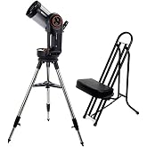 Celestron NexStar Evolution 6 150mm f/10 Schmidt-Cassegrain Telescope,Chair | Includes tripod, two eyepieces and viewing chair for stargazing, astroimaging and navigation