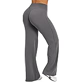 gymfrog Straight Leg Leggings Bottoms High Waisted Stretch Casual Soft Wide Leg Gym Yoga Pants