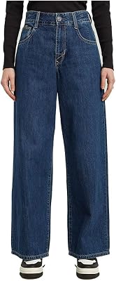 Calças baixas femininas Skater, Azul (Usado em Sentry Blue D25286-d536-G334), 29W / 34L