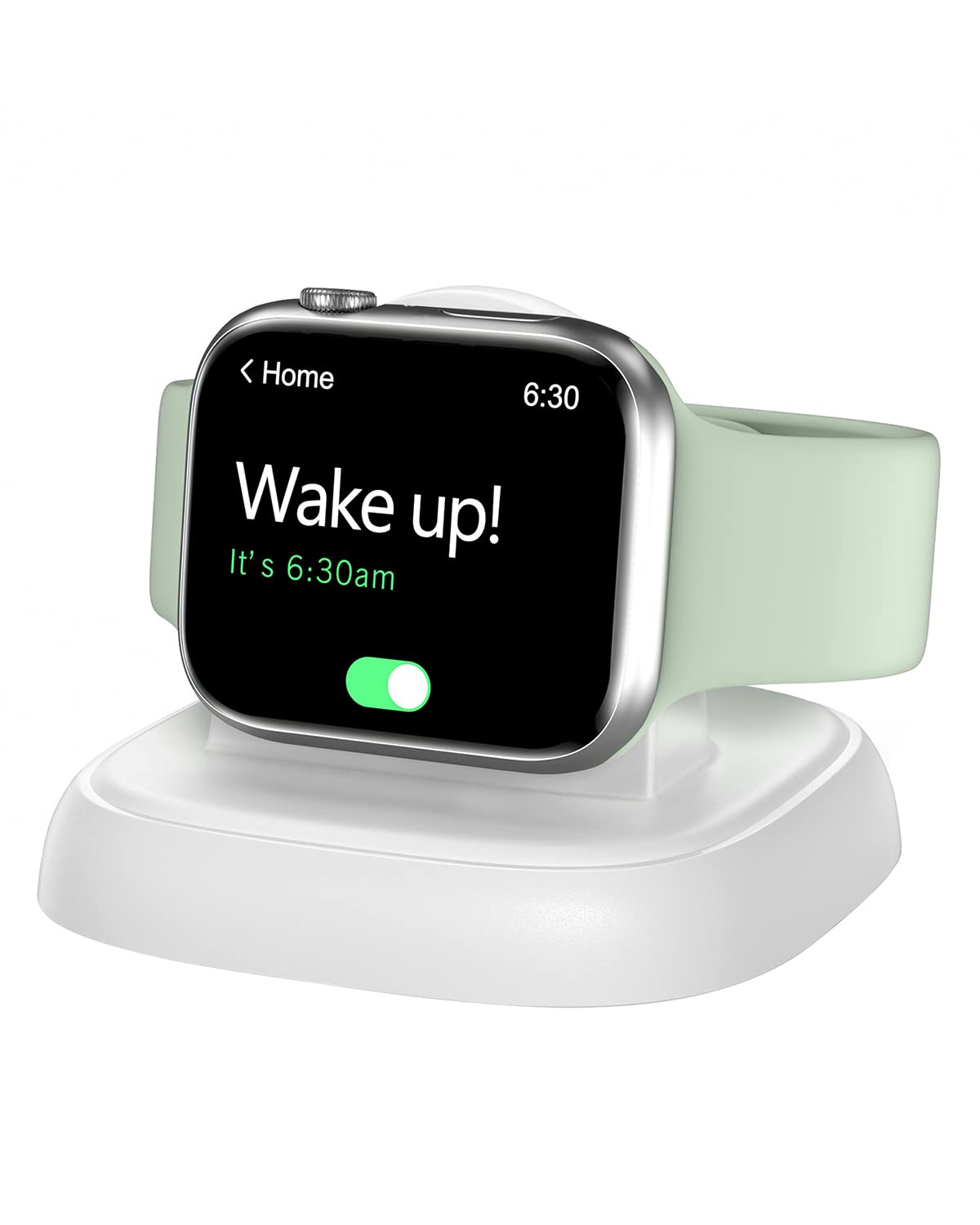 NEWDERY Charger Stand for Apple Watch, Portable Watch Charger for iWatch with USB C Cable,Fast Charging,Wireless Charging Station for iWatch Series 11/10/9/8/7/6/Ultra/5/3/2/SE, White