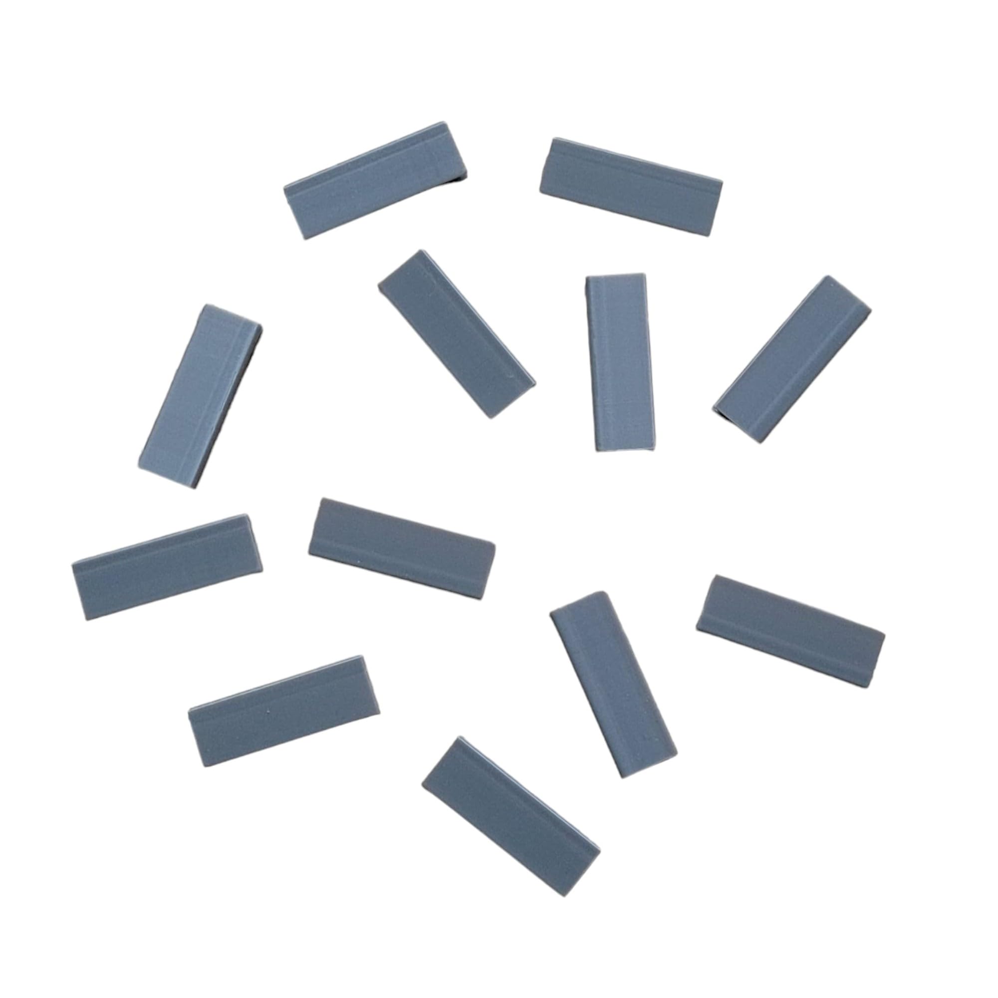 12 x Zombie Game Board Clips (Grey)