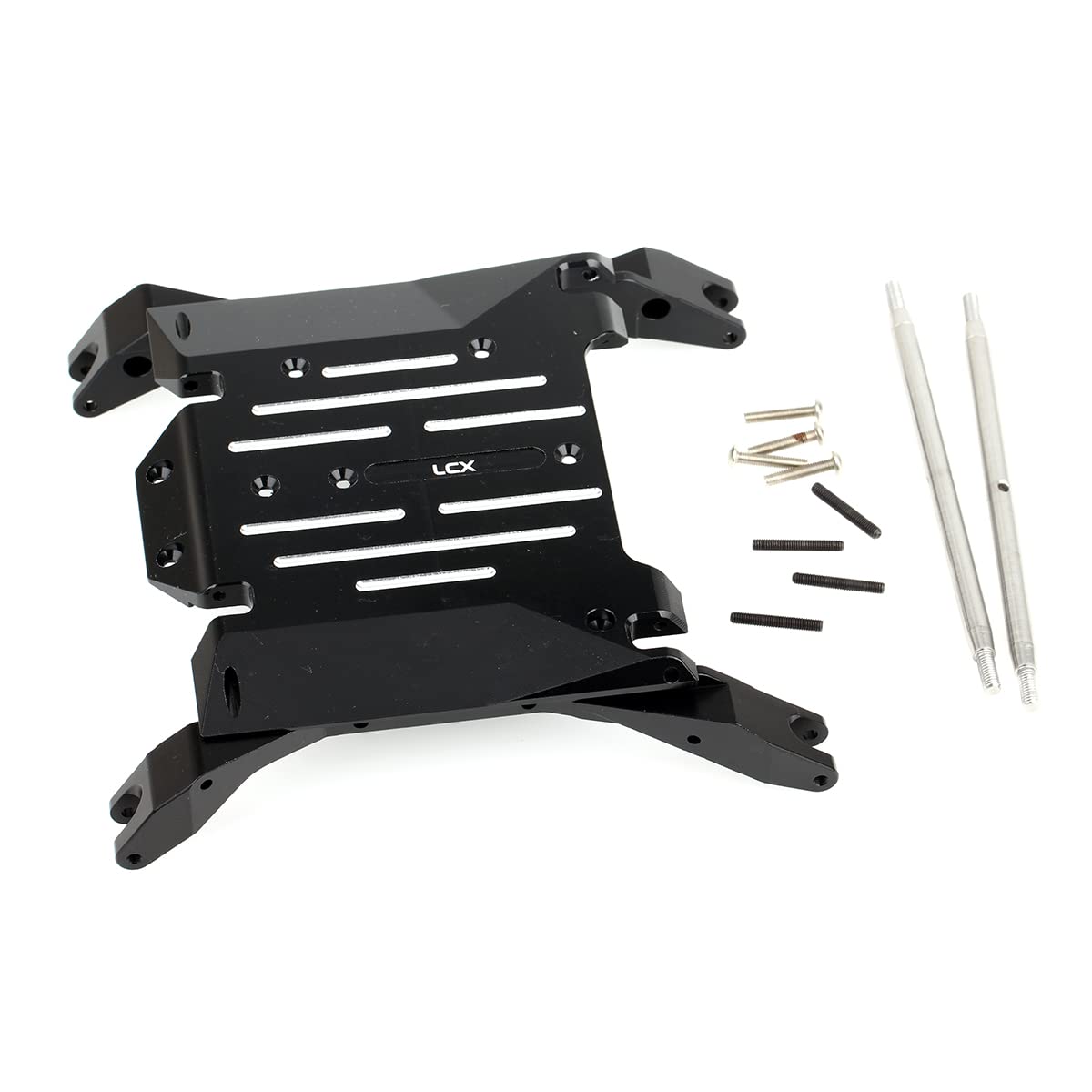 LCX Racing 1/10th RC Crawler Car CNC Machined Currie Aluminum Center Skid Plate Transmission Mount for Axial RBX10 RYFT AXI03009 AXI03005, Upgrades Parts Accessories