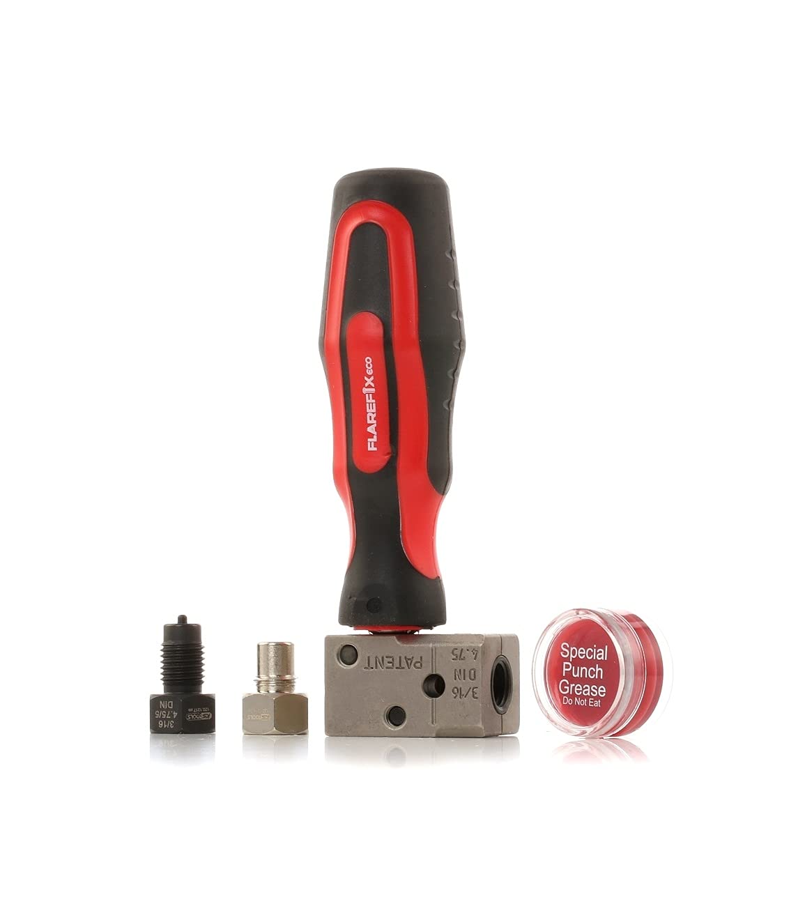 KS Tools Flarefixeco 4 122.1215, universal brake line, flaring tool set, 75 mm, 4-piece.