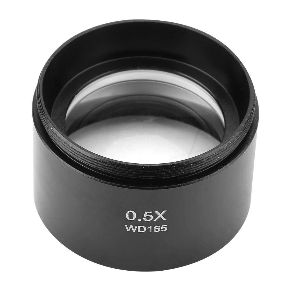 0.5X Auxiliary Objective Lens - Precision Optics for Stereo Microscopes, Scientific Research & Video Microscopy, 48mm Mounting Thread, compatible with OLYMPUS Zeiss