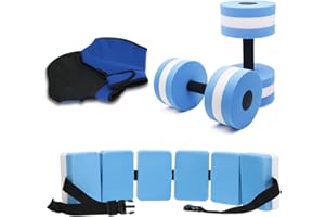 UNAOIWN Water Dumbbell Set for Aquatic Aerobics Exercise, Water Weights Equipment, Training Aid for Aquatic Fitness, Water Workout Fitness Tool