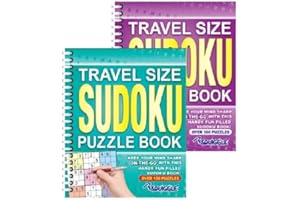 The Home Fusion Company Travel Size Puzzle Books Word Search Sudoku Or Cross Word Spiral Bound Over 100
