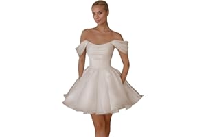 Cudiew Short Wedding Dresses for Women Mini Bridal Dress for Bride Corset Wedding Reception Gowns 2025
