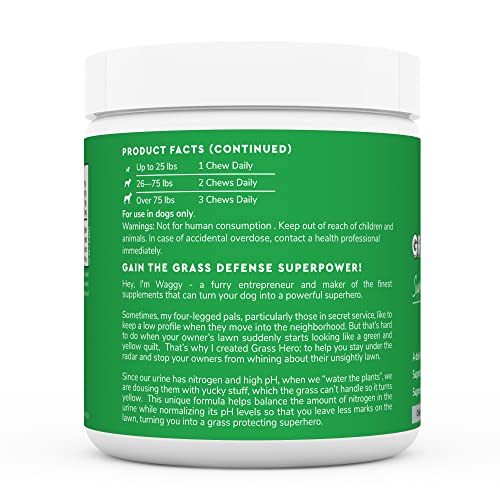 Wonder Paws Grass Hero, Grass Burn Spot Chews Neutralizes Urine to