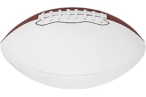 Baden Mini 8.5-Inch Size Autograph Football with 2 Brown and 2 White Panels