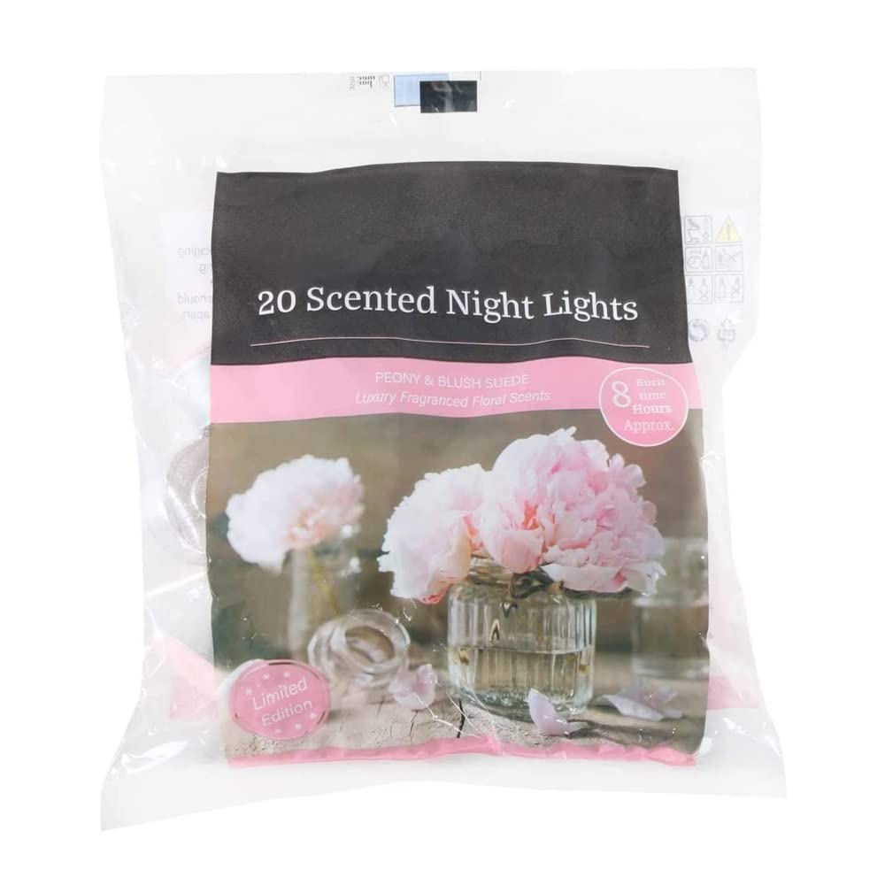 Pride Home & Garden PHG Fresh Scented Tealight Candle 8 Hour Burn Time | Long-Lasting Set Fancy Candles Decor Premium Quality (Peony Blush Suede), One Size (PHG-FSTC_8HRS)