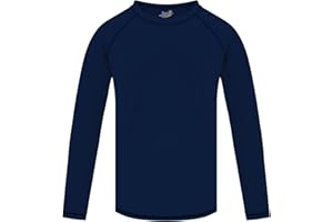 SEMOIS Boys' Rash Guard Long Sleeve UPF 50 Sun Shirts for Toddler Kids Rashguard Water Swimming