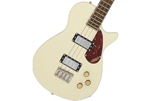 Gretsch Streamliner Jet Club Single-Cut 4-String Right-Handed Bass Guitar with Nato Body and Laurel Fingerboard (Vintage White)