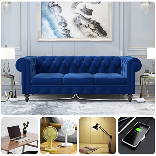 Kasonic 12 Feet Twin Extension Cord Power Strip, 6 Feet on Each Side