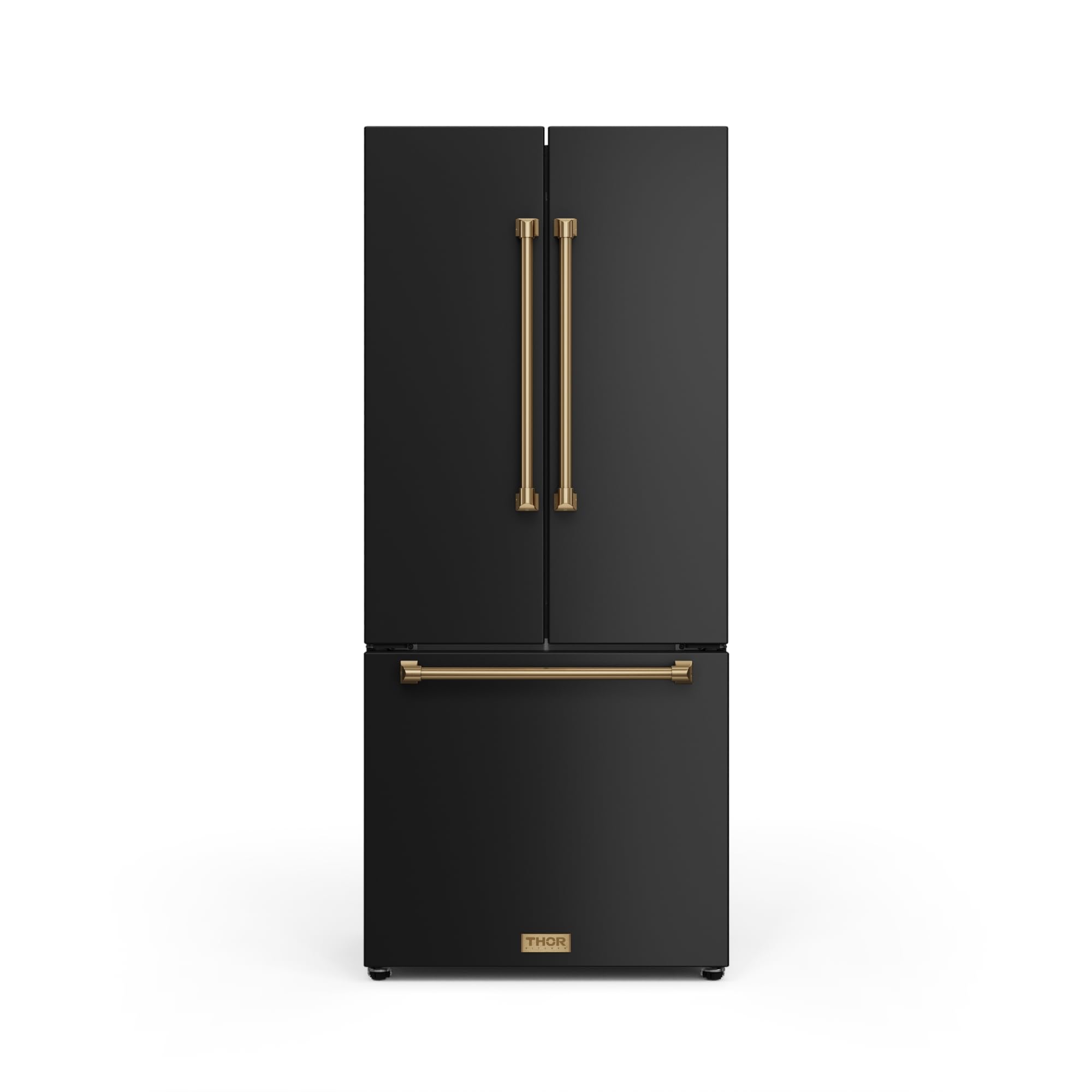 Photo 1 of Thor Kitchen Gordon Ramsay 30 Inch 17.7 cu ft French Door Counter Depth Refrigerator with Ice Maker in Black/Bronze