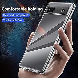 for Pixel 6A Clear case,Slim Thin Soft Skin