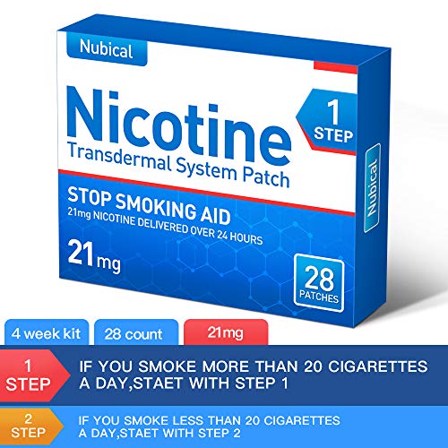 Nubical Nicotine Patches Step 1 to Quit Smoking,Stop Smoking Aid That