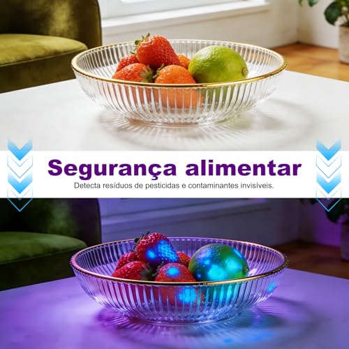 Tobeape Mini Lanterna UV 365nm 10W Recarregável USB-C, Luz Negra Profissional para Detectar Urina de Pet, Manchas, Cura de Resina, Rochas e Escorpiões