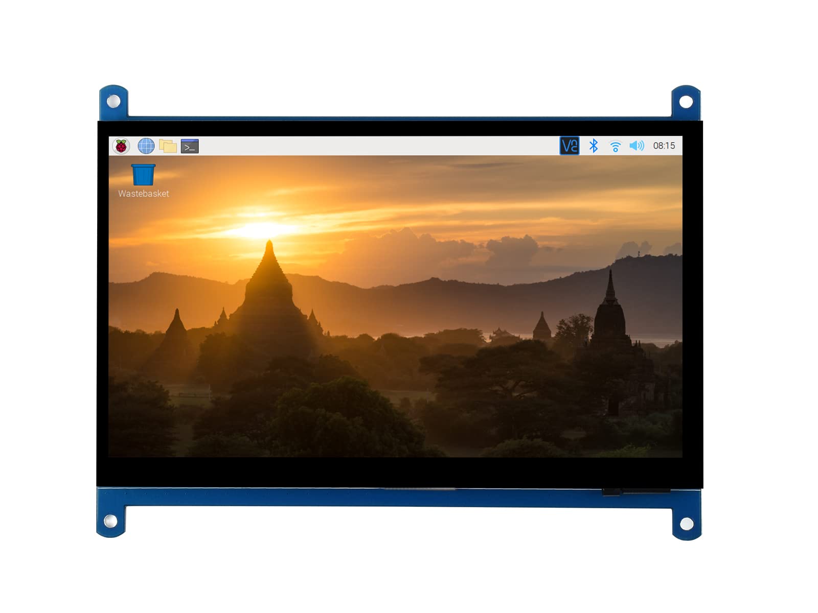 Waveshare 7inch HDMI Display Capacitive Touch LCD 1024×600 Resolution IPS Screen Latest Version Supports All Versions of Raspberry Pi Windows Monitor