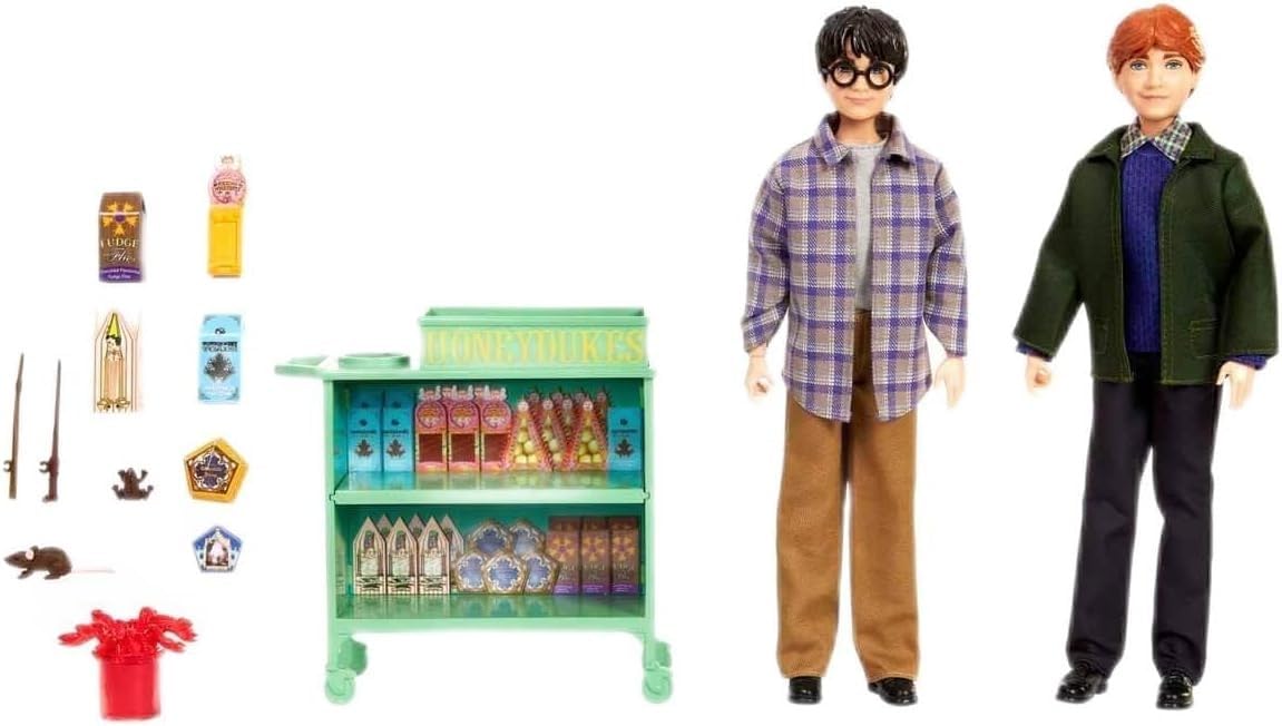 Harry Potter Toys, Harry & Ron on the Hogwarts Express Dolls with Accessories, 12-Inch Harry Potter Dolls, HND79 — image 1