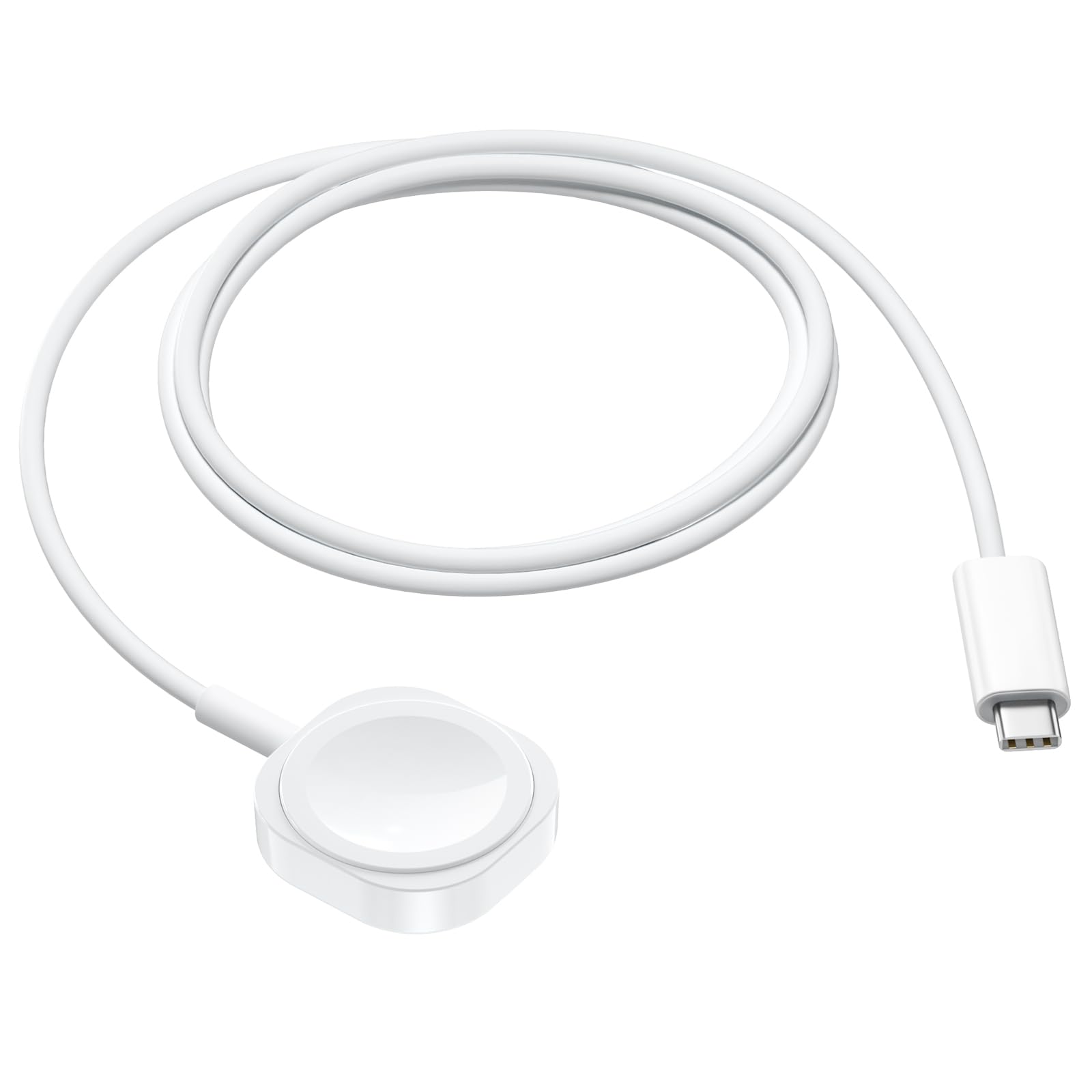fuvoki Fast Charger for Apple Watch, 1.5M USB-C Magnetic Charging Cable, iWatch Charger Compatible with Apple Watch Series 8 7 SE 6 5 4 3 2 Uitra White