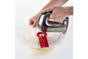 Glomora 12 Inch Silicone Anti-Splash Cover, Splatter Covers for Hand Mixer, Reusable Egg Whisk Lid for Home Baking and Most H