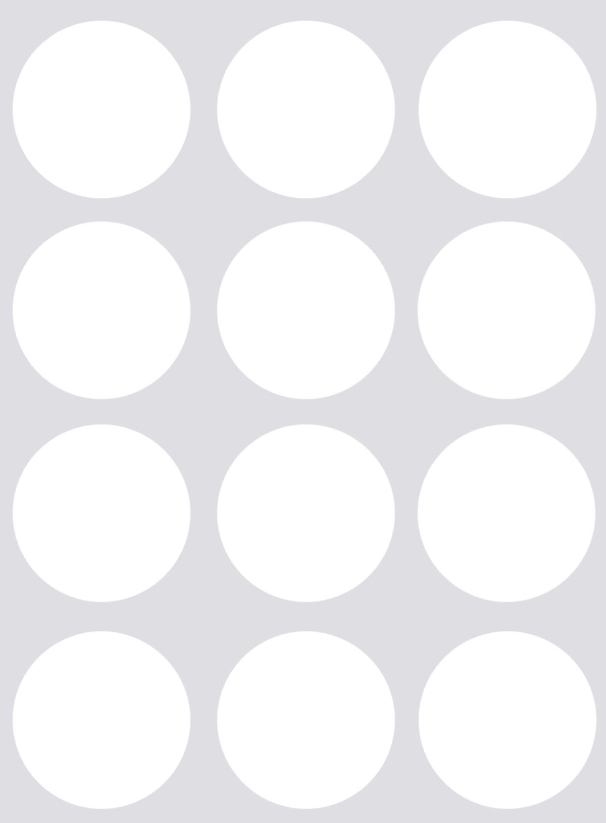 White Label Seals Sticker for Inventory Control and Label (38mm) 1.5" inch - 180 Pack by Royal Green