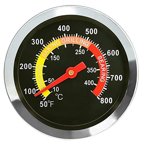 GFTIME 01T08 DIA 6cm Smoker Thermometer, Temperature Gauge for Weber, Char-Broil, Nexgrill, Brinkmann, Kenmore, Perfect Flame, Charmglow, Uniflame Series and other brands, Oven BBQ Thermometer