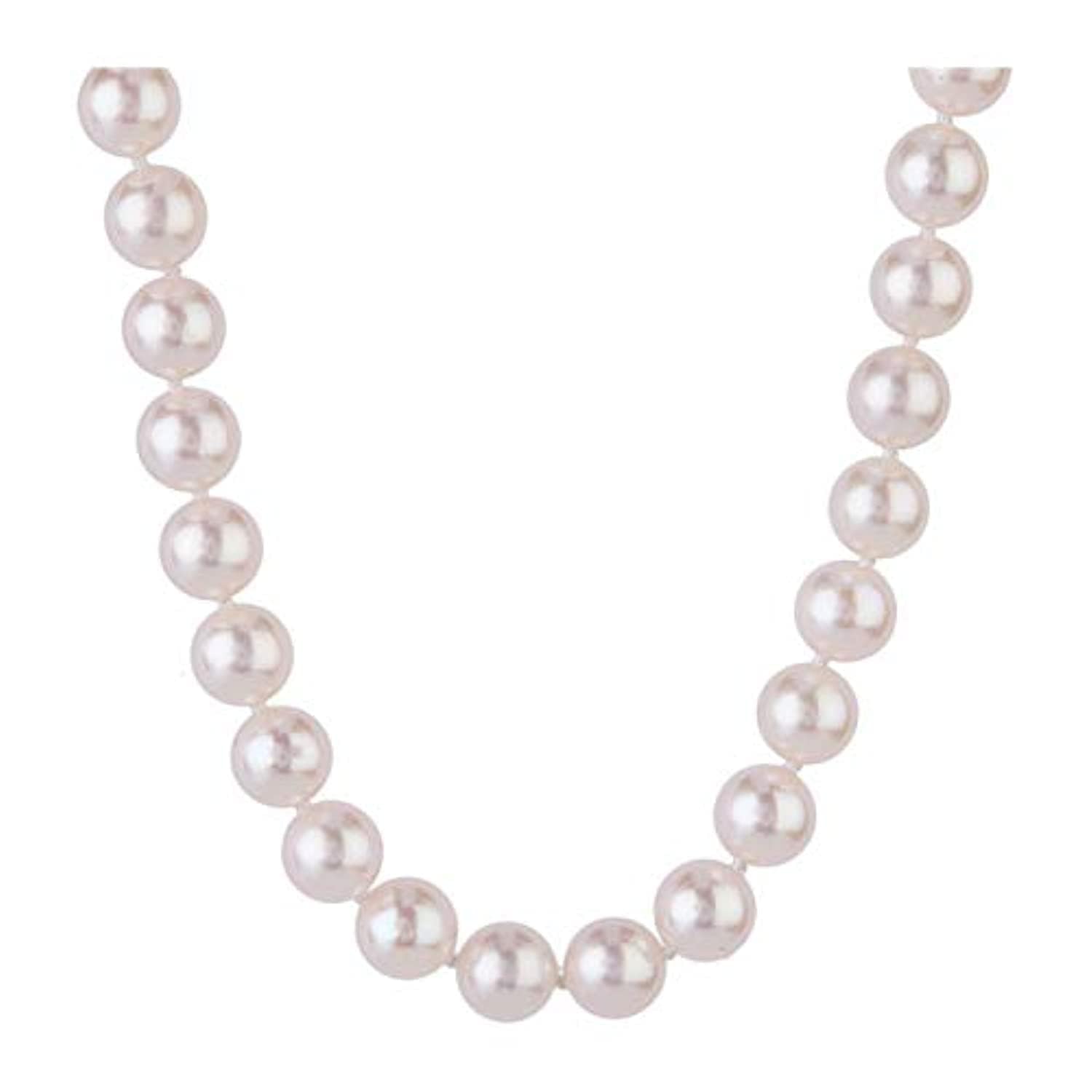 Treasure Bay Stunning 8-9mm Natural White Freshwater Pearl Necklace For Women and Girls (50) — image 1