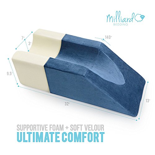 Milliard Foam Leg Elevator Cushion with Washable Cover; Support and