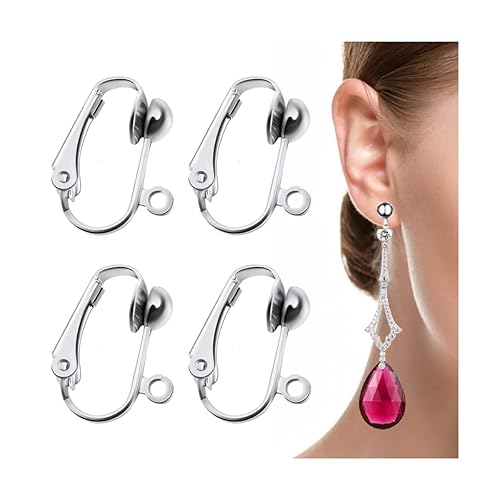 FANCY NOVA 20 Pack Clip-on Earring Converters Hypoallergenic