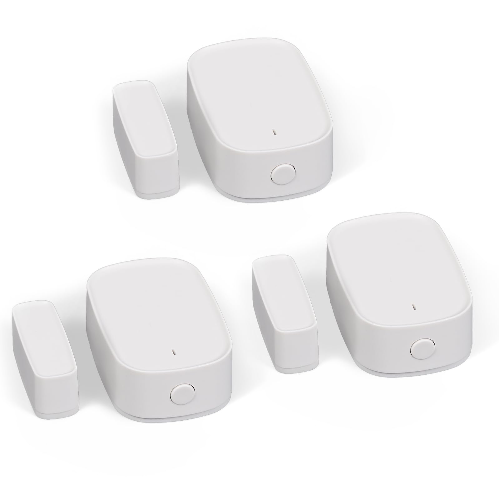 MOES Smart Door and Window Sensor, Wireless Detector for Alarm System and Smart Home, Compatible with Smart Life/MOES APP, Works with Alexa Google Home Voice Control, Requires Gateway (3 Pack)