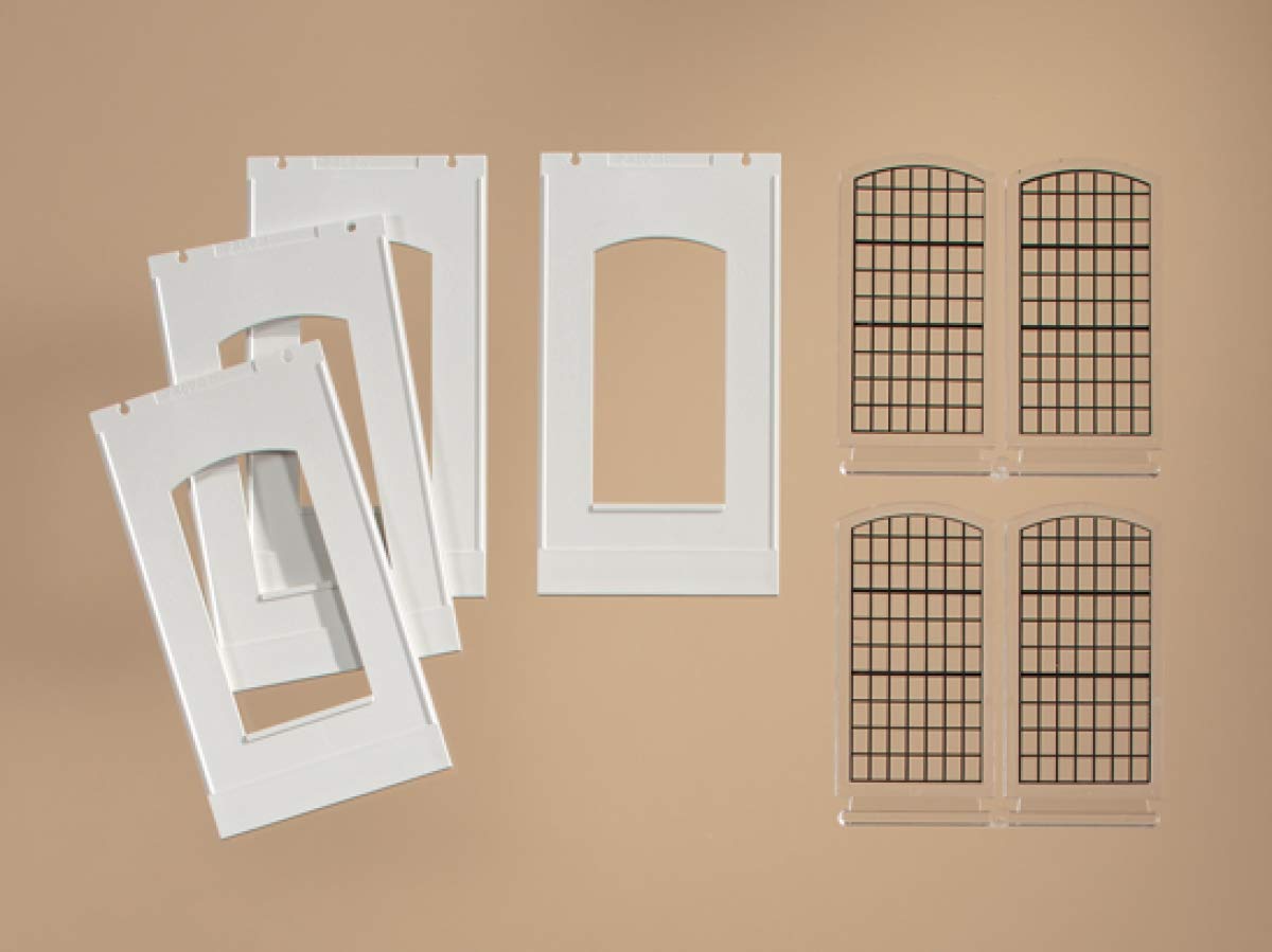 Auhagen 80709 Walls 2342F Plastered/Industrial Windows E Modelling Kit