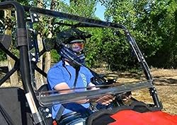SuperATV Scratch Resistant Flip Up Windshield for