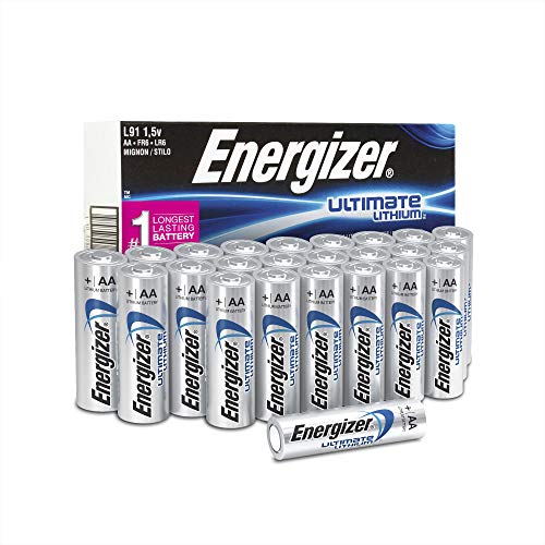 Energizer Ultimate Lithium AA Batteries Pack, 1.5V AA Batteries, 24 Count