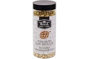 Raw Shelled Pine Nuts – 175g (6.2oz) by Royal Command | Buttery, Nutty Flavour for Salads, Pesto, Soups & Sauces | Vegan-Frie